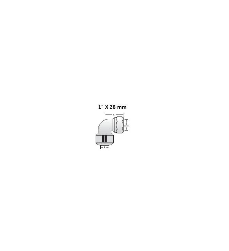 RACCORDO HEP2O AF676 1"X28mm.
