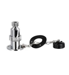 PRESA E SPINA 4 pin 5 ah IN OTTONE CROMATO - 14.387.04